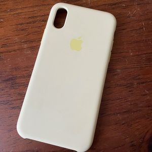 Pale yellow iPhone X Apple silicone case